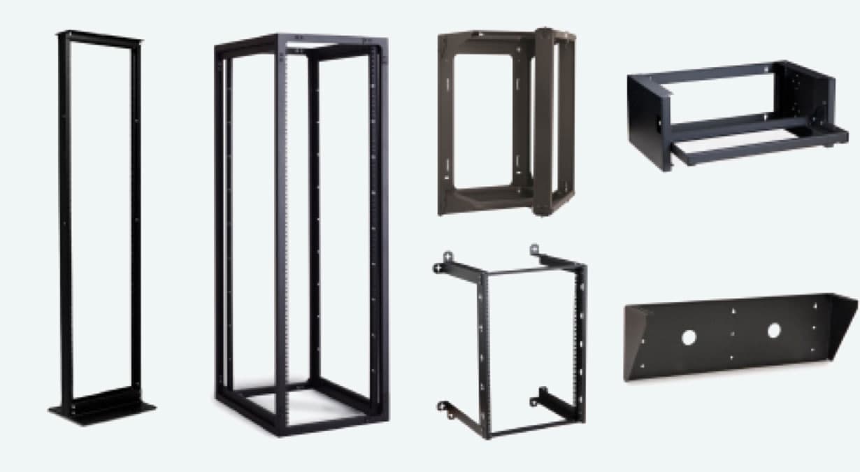 Selection of open-frame network racks